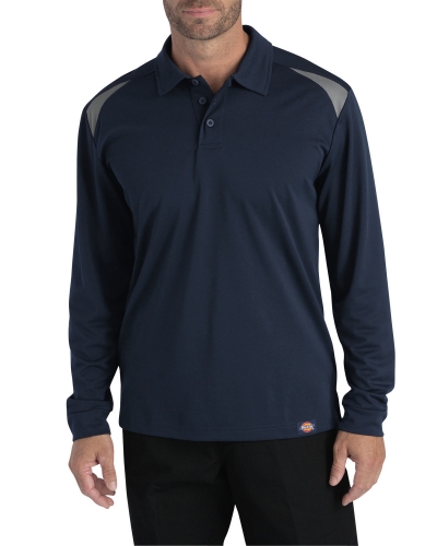Dickies LL606T Men's Tall Long-Sleeve Performance Polo