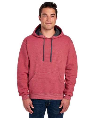 Fruit of the Loom SF77R Adult 7.2 oz. Sofspun® Striped Hooded Sweatshirt