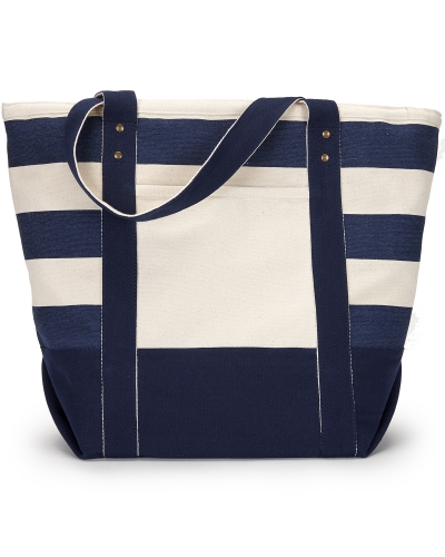 Gemline 1211 Seaside Zippered Cotton Tote