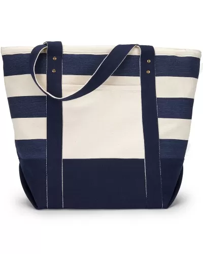 Gemline 1211 Seaside Zippered Cotton Tote