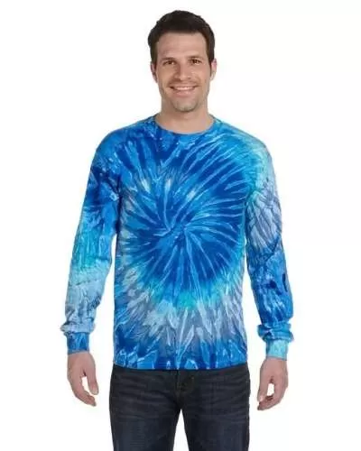 Tie-Dye CD2000 Adult 100% Cotton Long-Sleeve T-Shirt