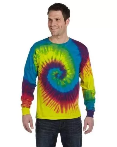 Tie-Dye CD2000 Adult 100% Cotton Long-Sleeve T-Shirt