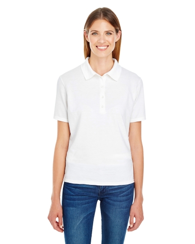 Hanes 035P Ladies' 6.5 oz. X-Temp® Piqué Short-Sleeve Polo with Fresh IQ