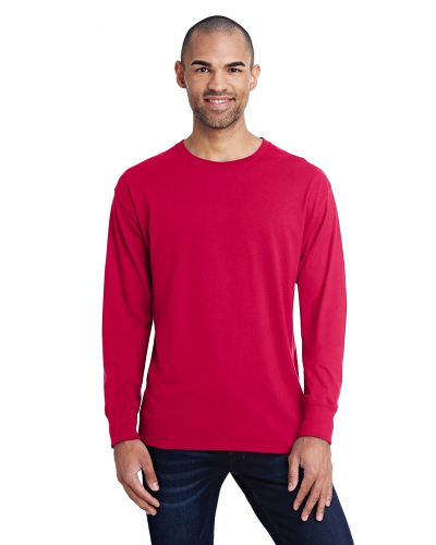 Hanes 42L0 Men's 4.5 oz., 60/40 Ringspun Cotton/Polyester X-Temp® Long-Sleeve T-Shirt