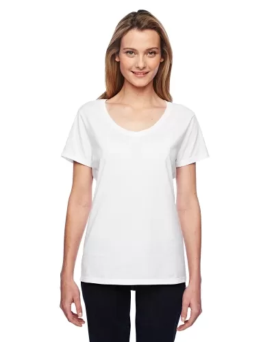 Hanes 42V0 Ladies Performance V-Neck