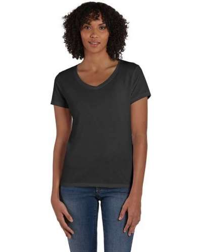 Hanes 42VT Ladies' X-Temp® Triblend V-Neck T-Shirt