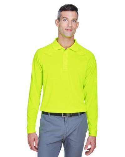 Harriton M211L Men's Tactical Long-Sleeve Performance Polo