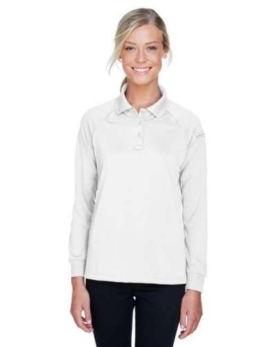 Harriton M211LW Ladies' Tactical Long-Sleeve Performance Polo