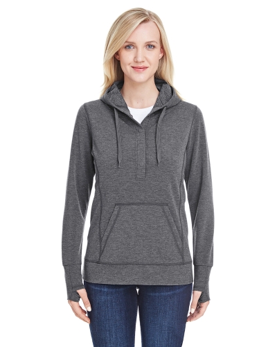 J America JA8431 Ladies' Omega Stretch Snap-Placket Hood