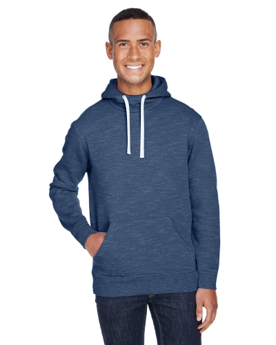 J America JA8677 Adult Melange Fleece Pullover Hood