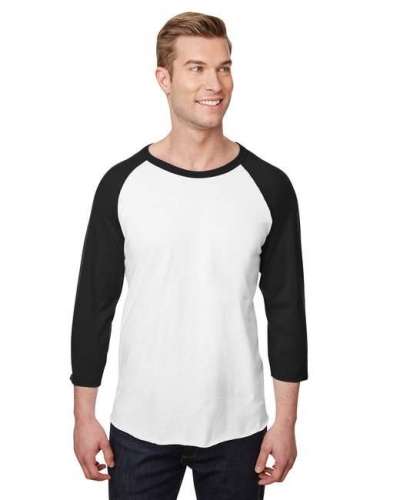 Jerzees 560RR Adult Premium Blend Ring-Spun Raglan Baseball T-Shirt