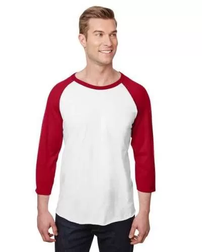 Jerzees 560RR Adult Premium Blend Ring-Spun Raglan Baseball T-Shirt