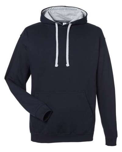 Just Hoods By AWDis JHA003 Adult 80/20 Midweight Varsity Contrast Hooded Sweatshirt