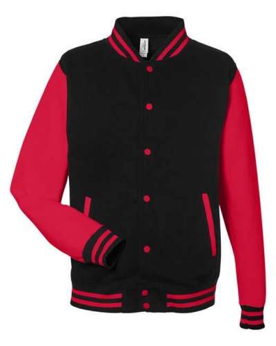 Just Hoods By AWDis JHA043 Men's 80/20 Heavyweight Letterman Jacket