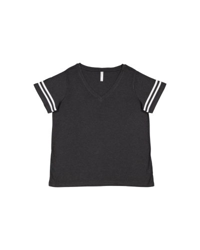 LAT 3837 Ladies' Curvy Football Premium Jersey T-Shirt