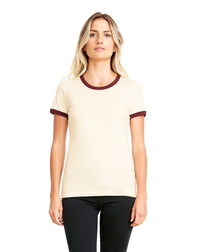 Next Level 3904 Ladies' Ringer T-Shirt