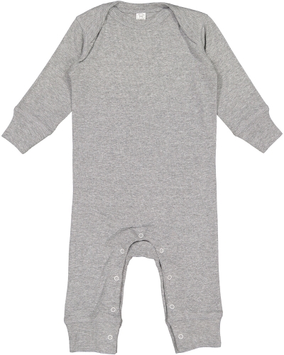 Rabbit Skins 4412 Infant Long-Sleeve Baby Rib Coverall