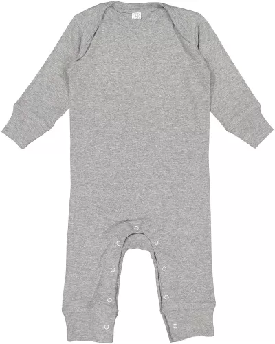 Rabbit Skins 4412 Infant Long-Sleeve Baby Rib Coverall
