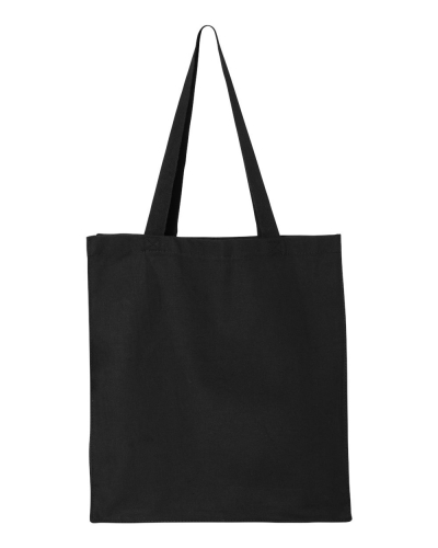 Q-Tees Q125300 13.7L Gusseted Canvas Shopper