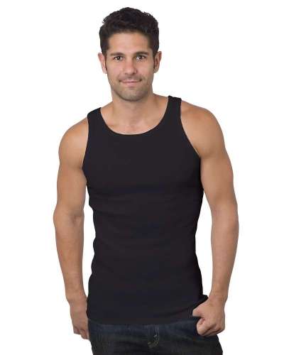 Bayside 4573 USA-Made 2x1 Ribbed Tank Top