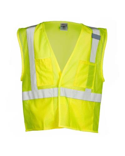 ML Kishigo 1083-1084 4 Pocket Hook and Loop Mesh Vest