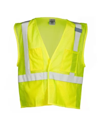ML Kishigo 1083-1084 4 Pocket Hook and Loop Mesh Vest