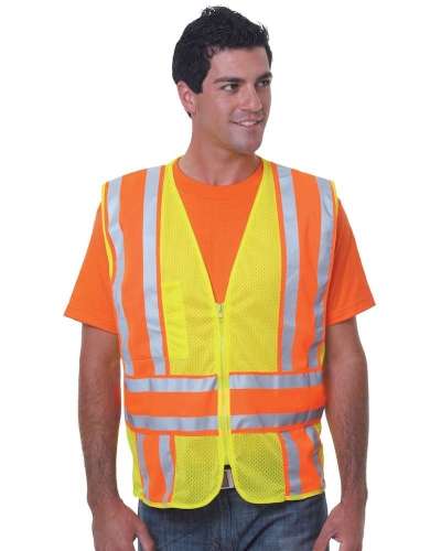 Bayside 3787 USA-Made ANSI Safety Mesh Vest