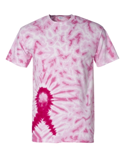 Dyenomite 200AR Awareness Ribbon Tie-Dyed T-Shirt