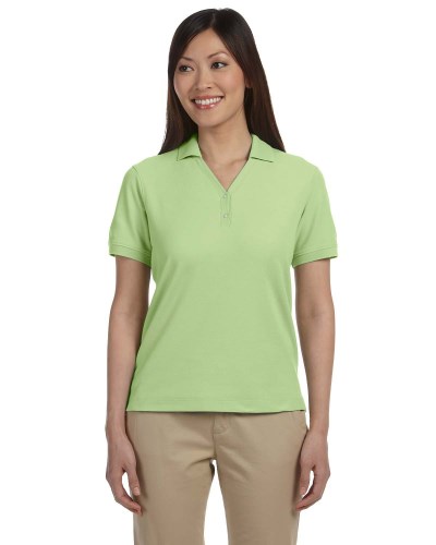 Devon & Jones D100W Ladies' Pima Piqué Short-Sleeve Y-Collar Polo