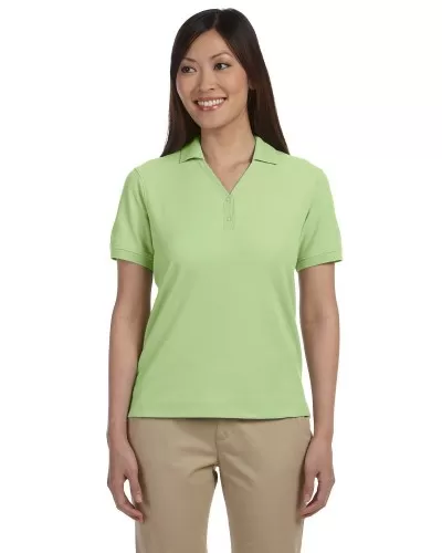 Devon & Jones D100W Ladies' Pima Piqué Short-Sleeve Y-Collar Polo
