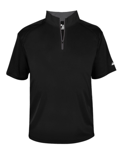 Badger 4199 B-Core Short Sleeve 1/4 Zip Tee