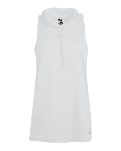 Badger 4111 Women's B-Core Racerback Hooded Tank Top