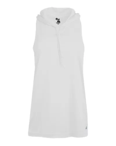 Badger 4111 Women's B-Core Racerback Hooded Tank Top