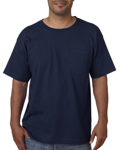 Bayside BA5070 Adult Short-Sleeve Pocket Tee