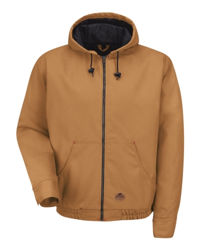 Red Kap JD20 Blended Duck Zip-Front Hooded Jacket