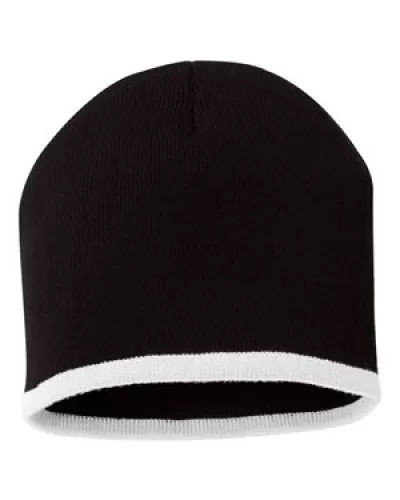Sportsman SP09 8" Bottom-STRIPED Beanie