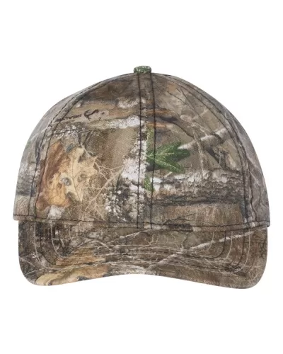 Outdoor Cap CWF315 Camo Cap with American Flag Undervisor