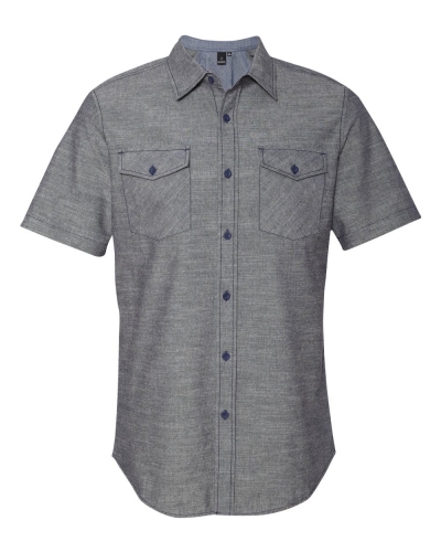 Burnside 9255 Chambray Short Sleeve Shirt