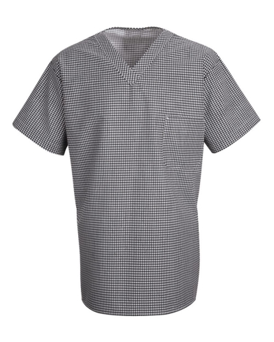 Chef Designs SP08 Checked V-Neck Chef Shirt