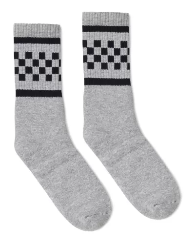SOCCO SC300 USA-Made Checkered Crew Socks