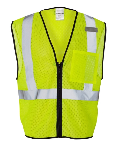 ML Kishigo 1519-1520 Class 2 Economy Vest with Zipper Front