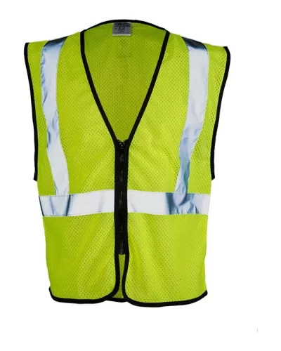 ML Kishigo 1547-1548 Class 2 Zipper Mesh Economy Vest