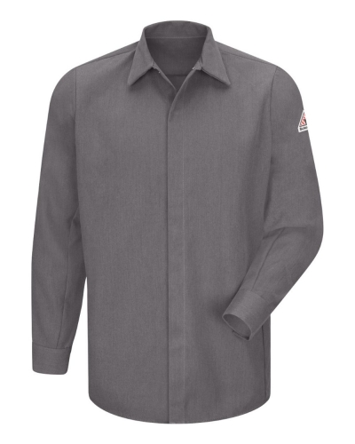 Bulwark SMS2L Concealed-Gripper Pocketless Long Sleeve Shirt - CoolTouch® 2 - Long Sizes