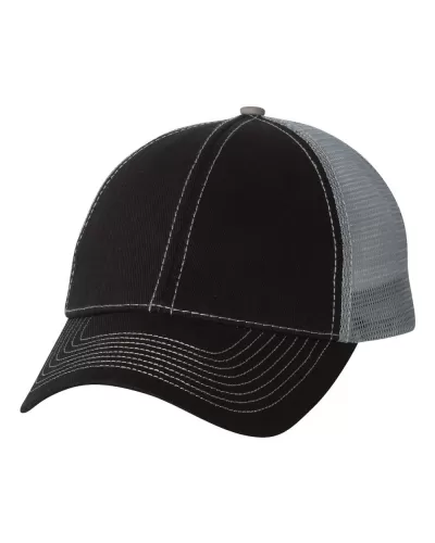 Mega Cap 7641 Contrast Stitch Trucker Cap