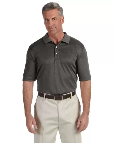 Devon & Jones DG210 Men's Pima-Tech™ Jet Pique Heather Polo