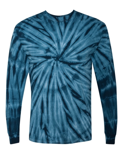Dyenomite 240CY Cyclone Pinwheel Tie-Dyed LONG Sleeve T-Shirt