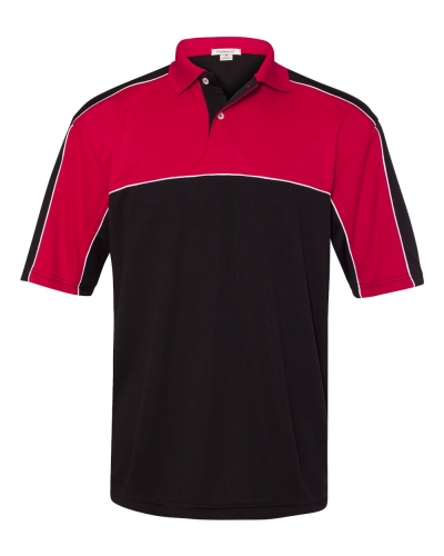 FeatherLite 0467 Daytona Racing Colorblocked Moisture-Free Mesh Polo