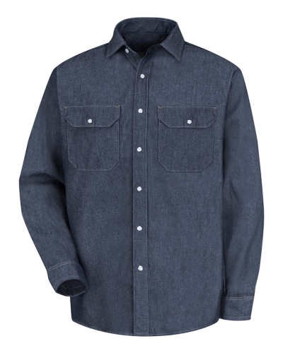 Red Kap SD78 Deluxe Denim Long Sleeve Shirt