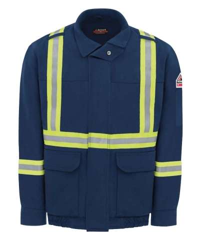 Bulwark BLCT Deluxe Insulated Bib Overall with Reflective Trim - EXCEL FR