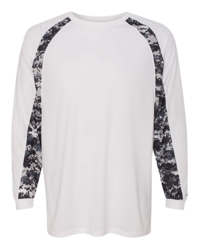 Badger 4155 Digital Camo Hook Long Sleeve T-Shirt